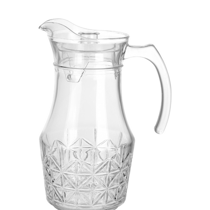 JARRA DE VIDRIO CON TAPA-1.5l