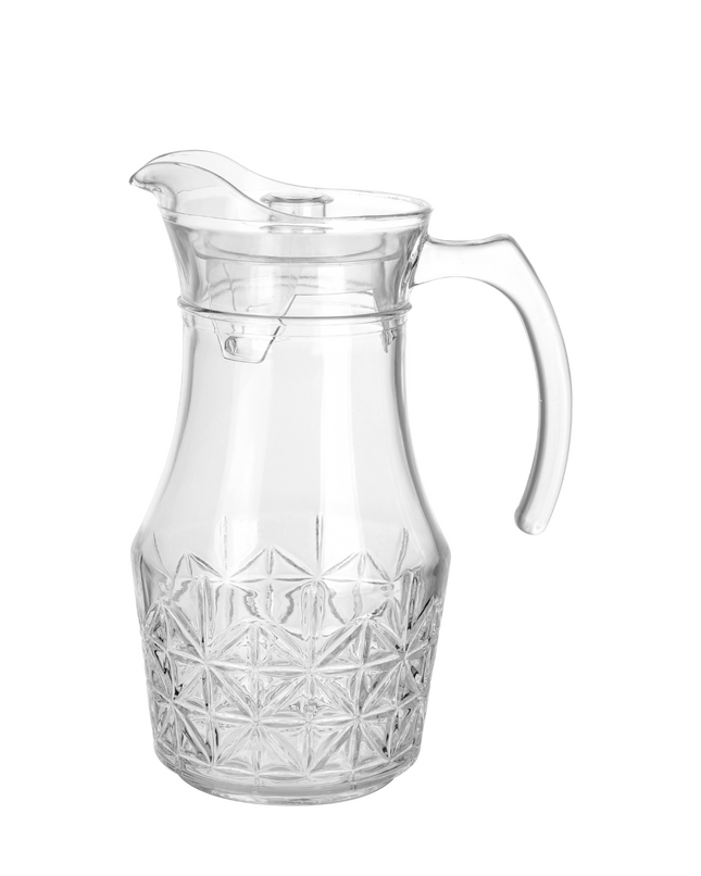 JARRA DE VIDRIO CON TAPA-1.5l